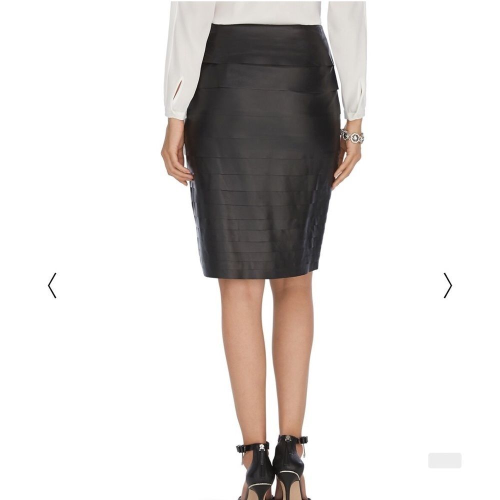White House Black Market leather pencil skirt - Picture 8 of 12